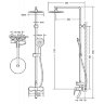 Душевая колонна со смесителем для ванны BRAVAT Palace F6172217CP-A-RUS