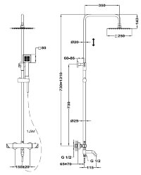 Душевая системаTEKA MANACOR 321486200 с термостатическим смесителем