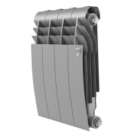 Радиатор биметаллический Royal Thermo BiLiner 350 4 секции Silver Satin