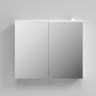 Зеркальный шкаф AM.PM Spirit 2.0 M70AMCX0801WG 80 см с LED-подсветкой, белый глянец