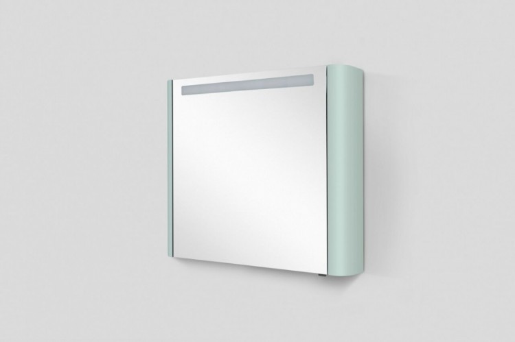 Зеркальный шкаф AM.PM Sensation M30MCL0801GG 80 см левый, с подсветкой, мятный глянец