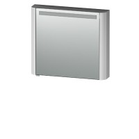 Зеркальный шкаф AM.PM Sensation M30MCR0801FG 80 см  правый, с подсветкой, серый шелк, глянец