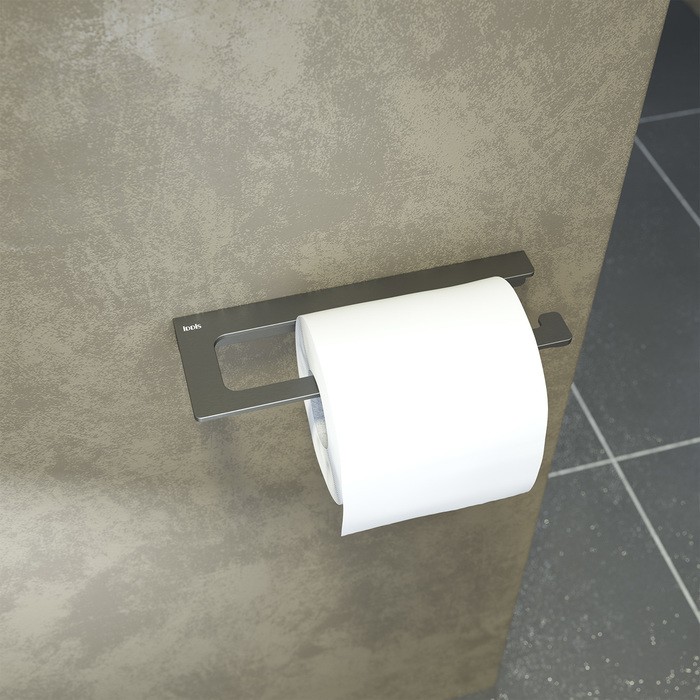Держатель для туалетной бумаги IDDIS Slide SLIGM00i43 графит, без крышки