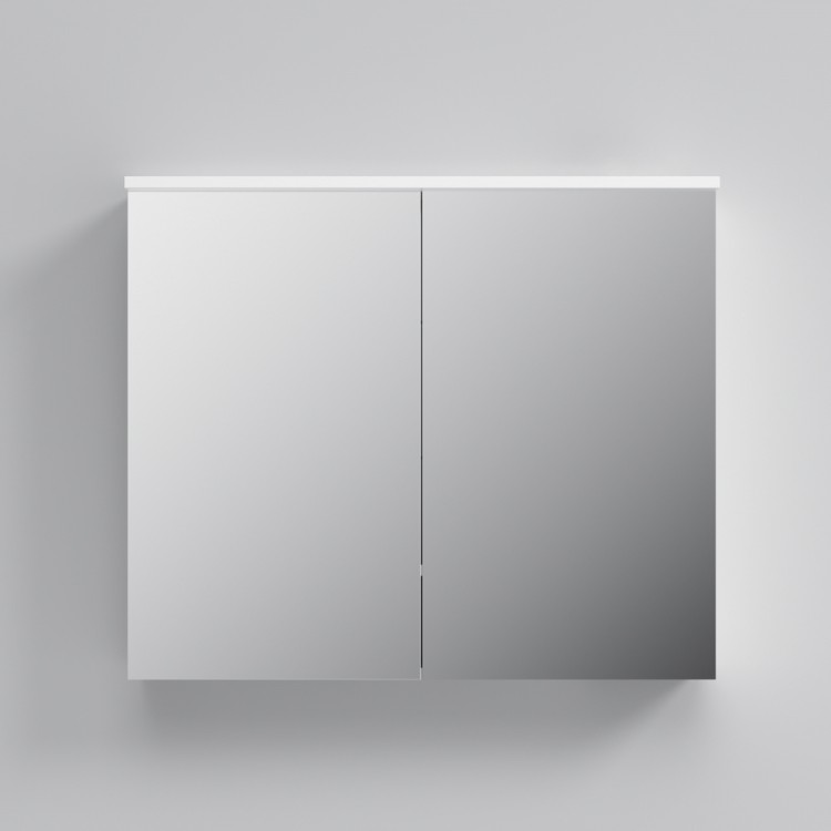 Зеркальный шкаф AM.PM Spirit  M70MCX0801WG 80 см, с подсветкой, белый глянец