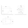 Унитаз подвесной OLIVES Plaza PL30116DP белый, дюропласт, микролифт