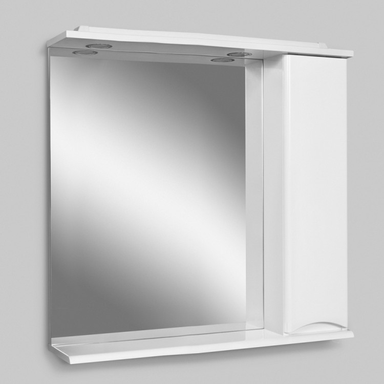 Зеркальный шкаф AM.PM Like M80MPR0801WG 80 см, с подсветкой, правый, белый