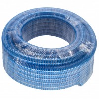 Шланг напорно-всасывающий д.25 мм морозостойкий армирован ПВХ спиралью, синий (30м.)
