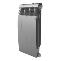 Радиатор биметаллический Royal Thermo BiLiner 500 4 секции Silver Satin