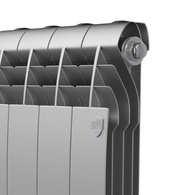 Радиатор биметаллический Royal Thermo BiLiner 500 4 секции Silver Satin