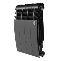 Радиатор биметаллический Royal Thermo BiLiner 350 4 секции Noir Sable