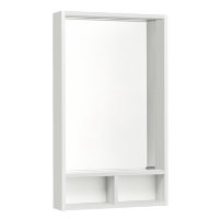 Зеркало-шкаф АКВАТОН Йорк 50 Белый/Выбеленное дерево